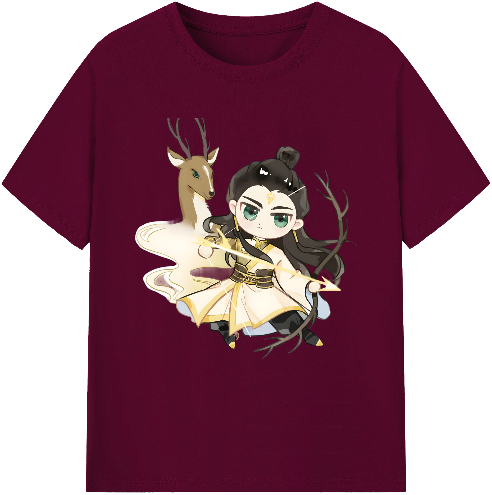 （画像用） Ne Zha 2 ナタ 魔童の大暴れ レディースカジュアルプリントTシャツ（綿100％）